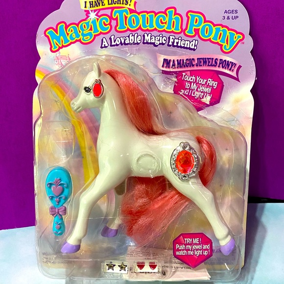 MAGIC TOUCH PONY VINTAGE 90s MAGIC JEWELS PONY SELENA JEWELS LIGHT UP & BLINK - Picture 2 of 14